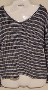 Paige blue and white striped sweater size small